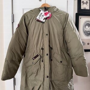 Canada Weathergear Olive Hooded Puffer Jacket